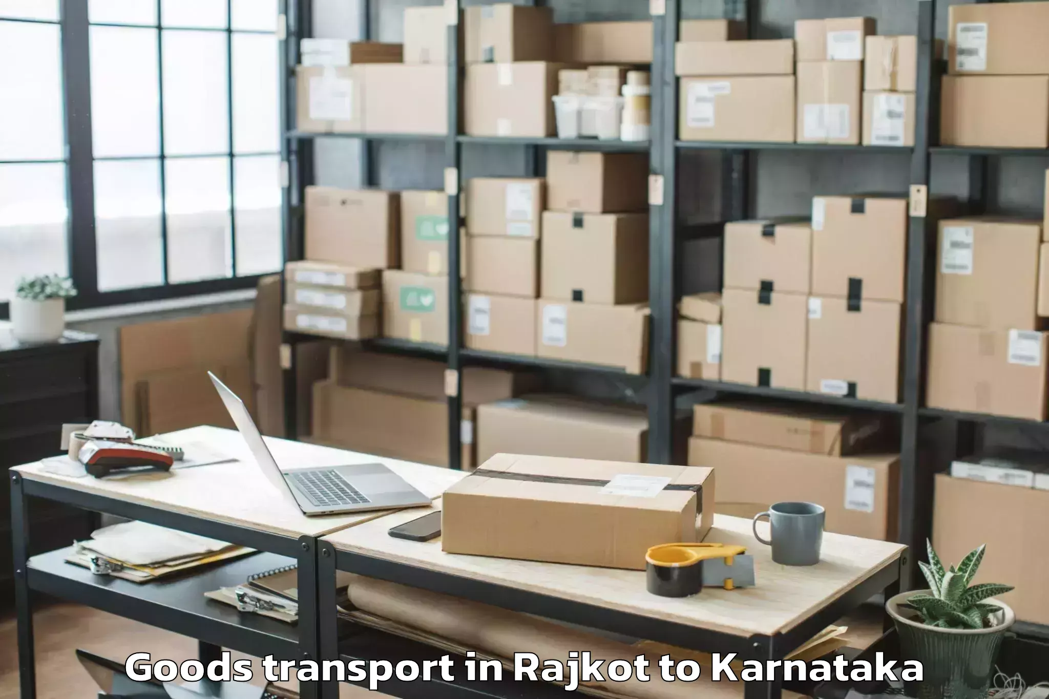 Get Rajkot to Royal Meenakshi Mall Goods Transport